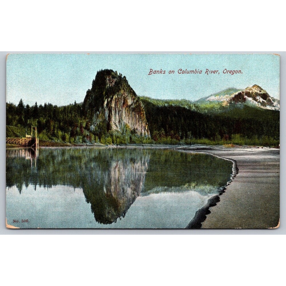 Banks on Columbia River Oregon Vintage Postcard No 506 Germany Divided Back DB